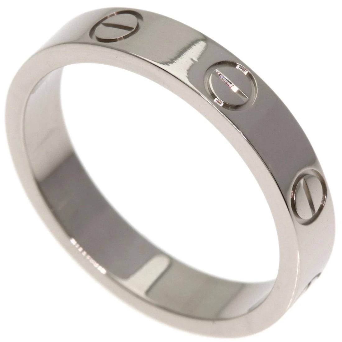 CARTIER RING K18 WHITE GOLD: CARTIER Ring K18 White Gold Brand: CARTIER Type: Ring Material: K18 White Gold Color: Silver Size: 5.75(US) Accessories: None Accessories Notice: When purchasing pre-owned goods, please refer