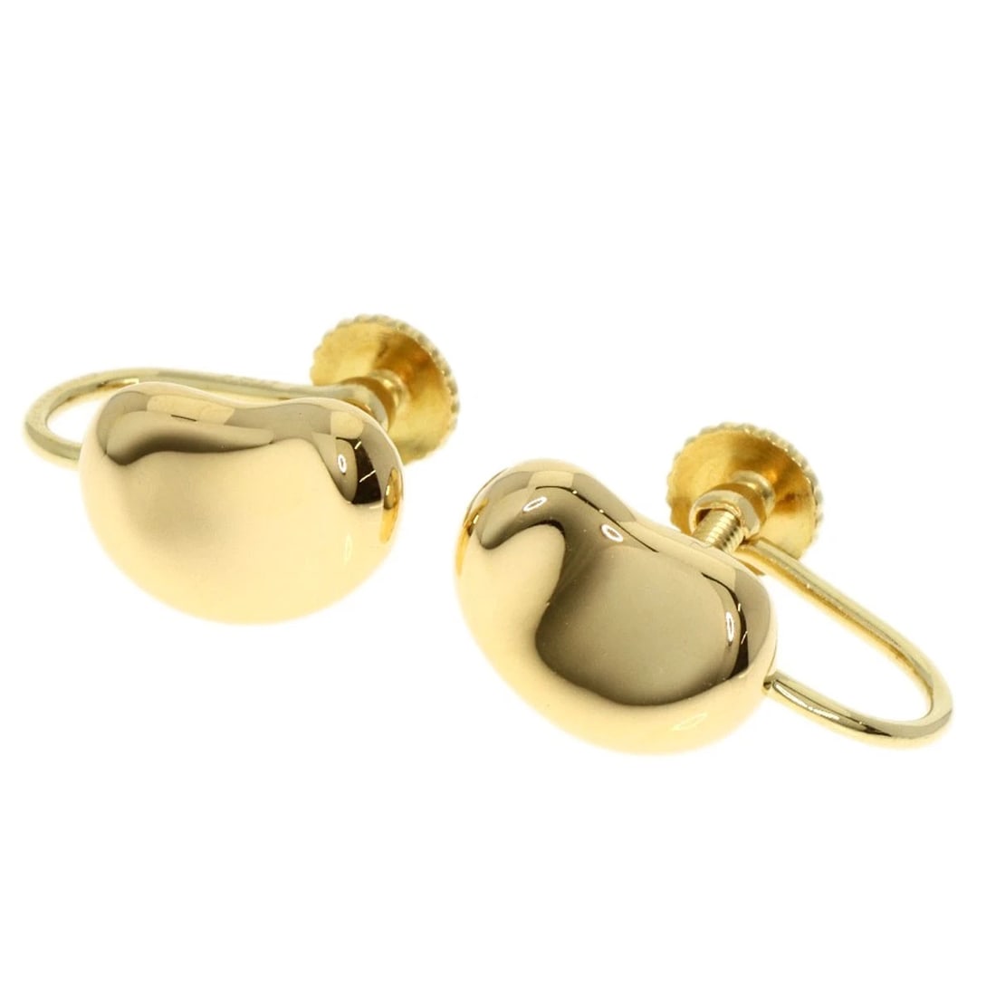 TIFFANY&CO. BEAN EARRING K18 YELLOW GOLD: TIFFANY&Co. Bean Earring K18 Yellow Gold Brand: TIFFANY&Co. Type: Earring Material: K18 Yellow Gold Color: Gold Size: Top Size:0.3inch/8.4x11.7x3.1mm Accessories: None Accessories Notice: When