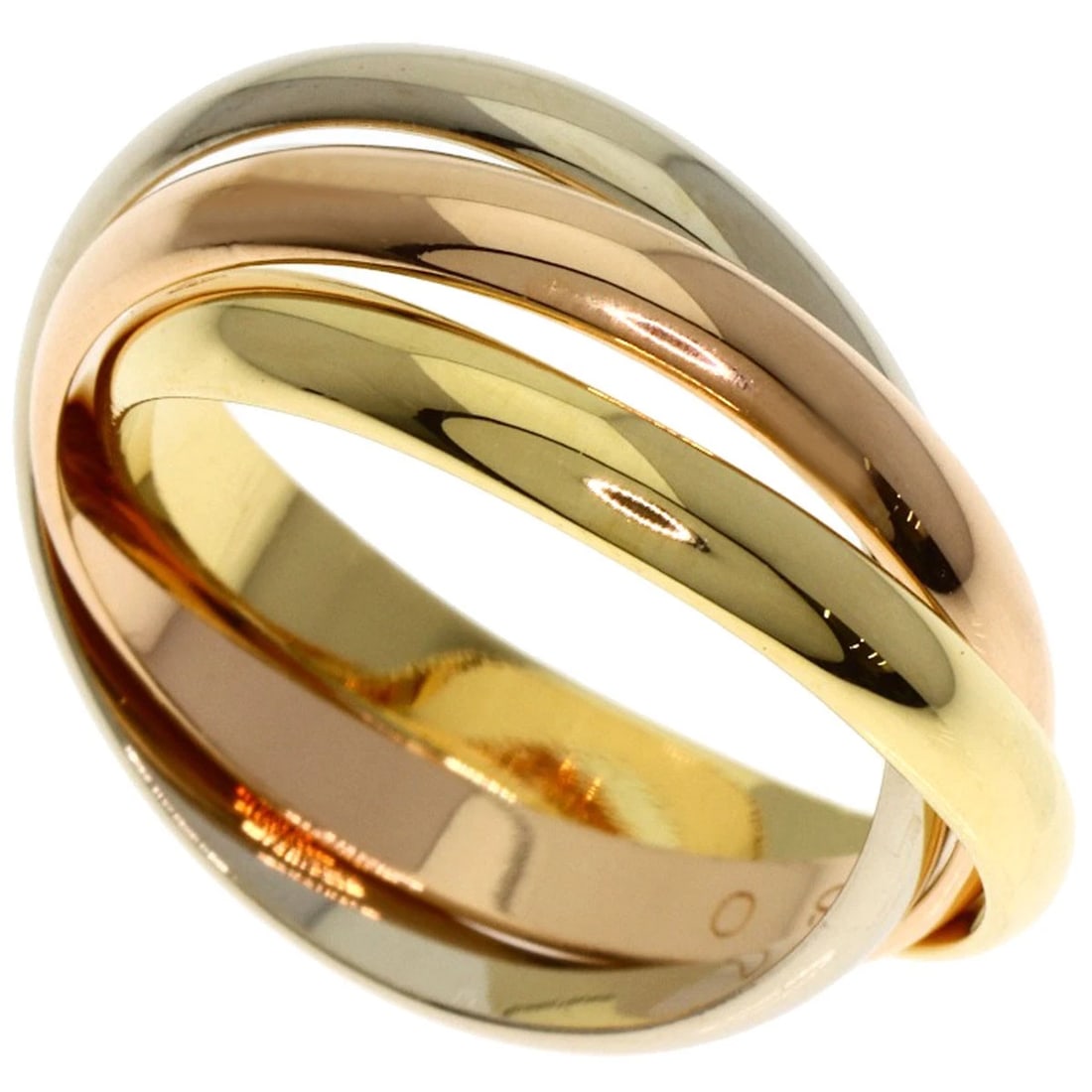 CARTIER TRINITY RING K18 YELLOW GOLD K18 WHITE GOLD (1 of 5)