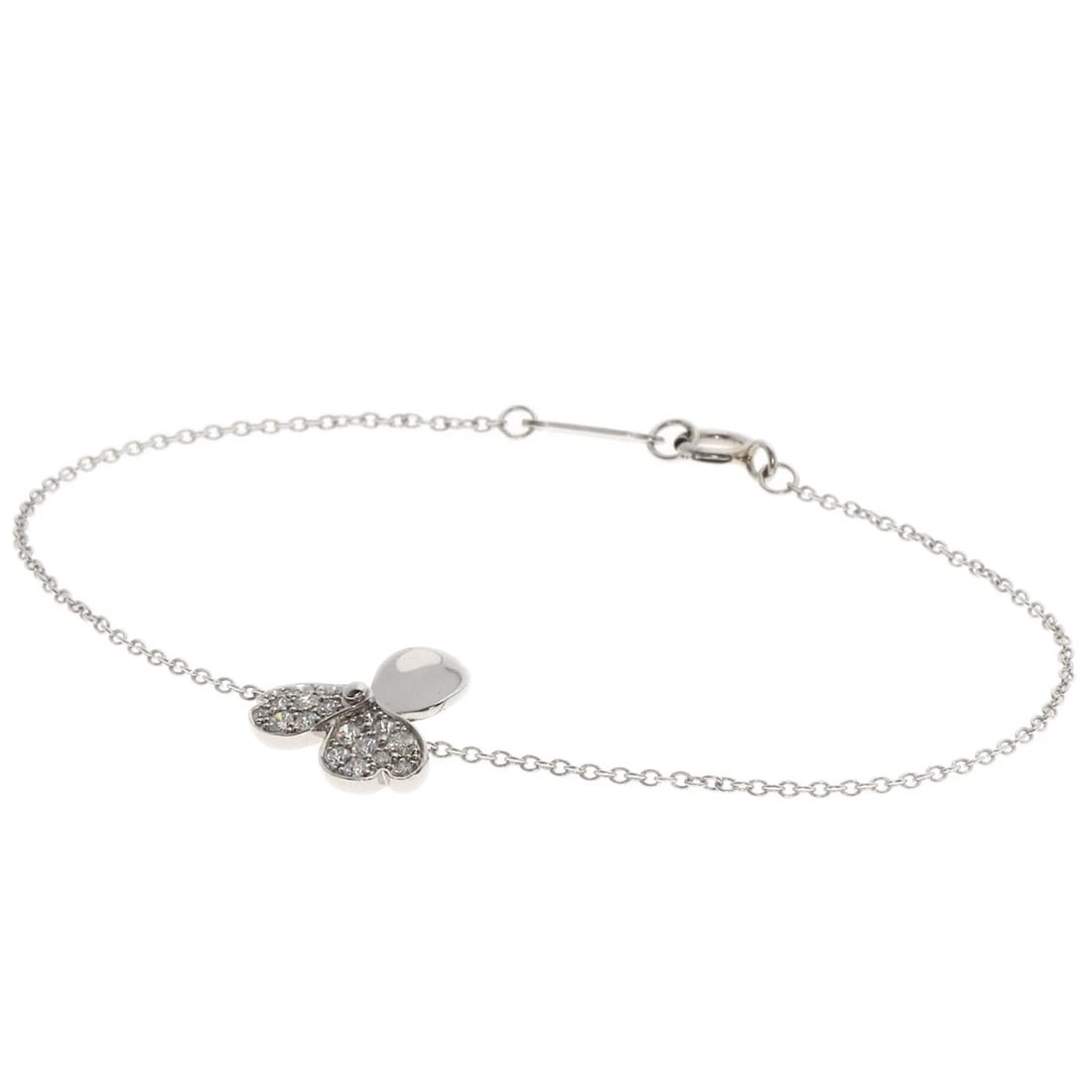 TIFFANY&CO. PAPER FLOWER DIAMOND BRACELET PLATINUM PT950: TIFFANY&Co. Paper Flower Diamond Bracelet Platinum PT950 Brand: TIFFANY&Co. Type: Bracelet Material: Platinum PT950 Main Stone Natural Color: Silver Size: Top Size:0.4inch/11x11.7x3.9mm Inner Circ