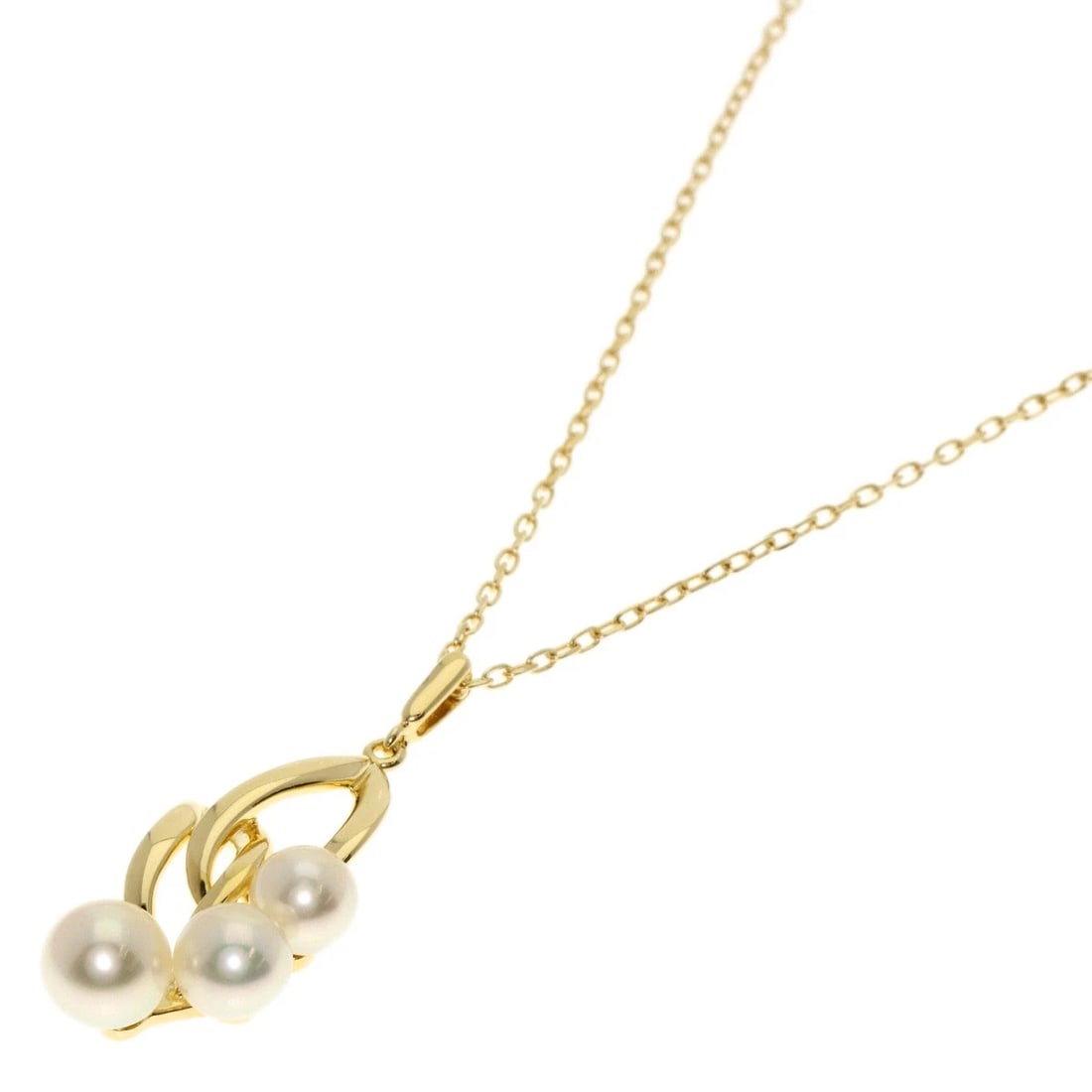 MIKIMOTO REEF PEARLNECKLACE K18 YELLOW GOLD: MIKIMOTO Reef PearlNecklace K18 Yellow Gold Brand: MIKIMOTO Type: Necklace Material: K18 Yellow Gold Color: Gold Size: Stone Size:0.2inch/5.1-6.1mm Chain Length:15.7inch/40cm Chain Width:0.4inch/1