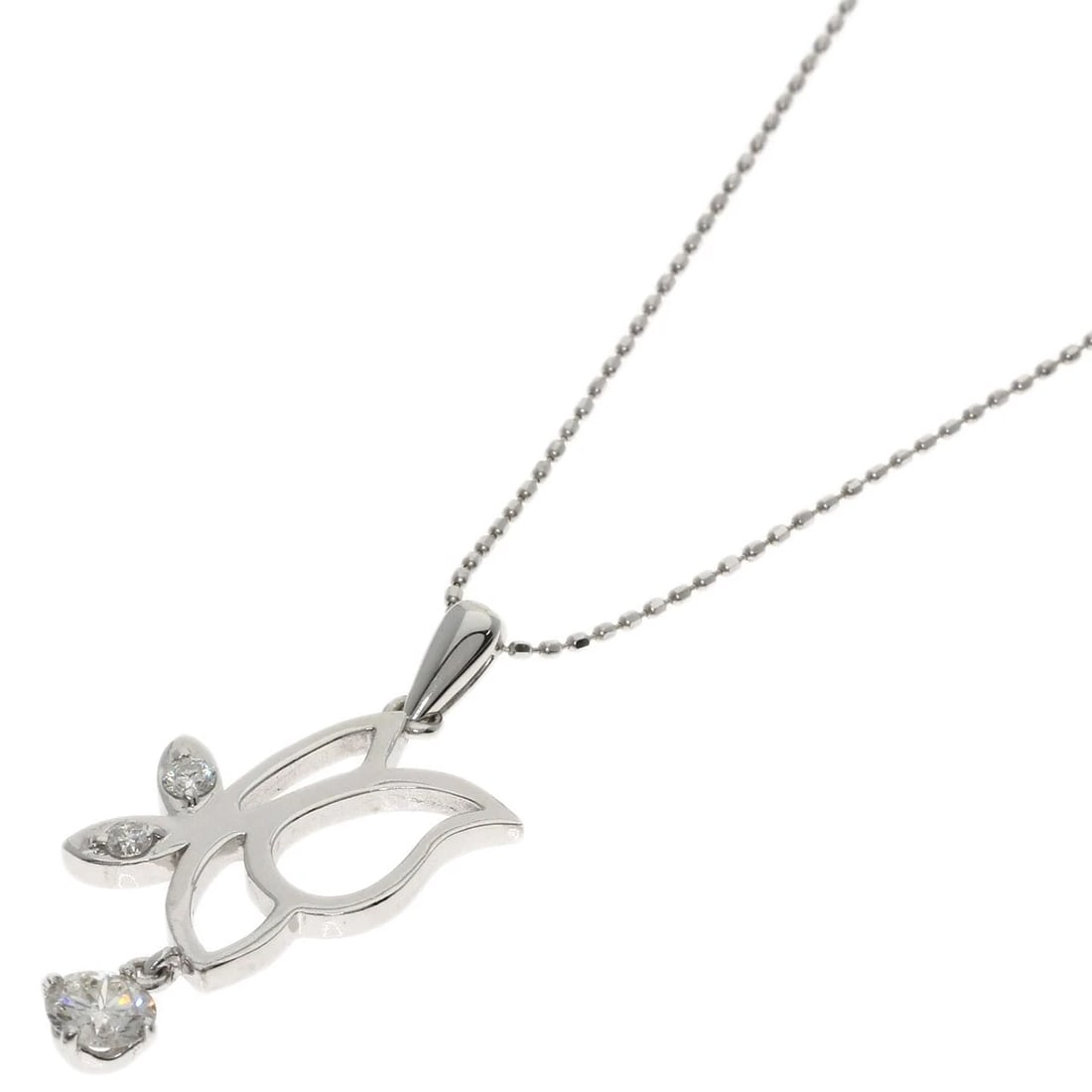 DIAMOND NECKLACE K18 WHITE GOLD (1 of 2)