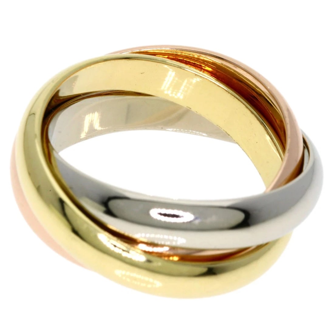 CARTIER RING K18 YELLOW GOLD K18 WHITE GOLD (1 of 3)