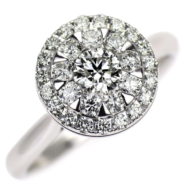 K18WG DIAMOND RING: K18WG diamond ring Brand: None Type: rings Material: K18WG Main Stone Natural Color: None Size: 4.75 - 5 US Accessories: None Accessories Notice: When purchasing pre-owned goods, please re