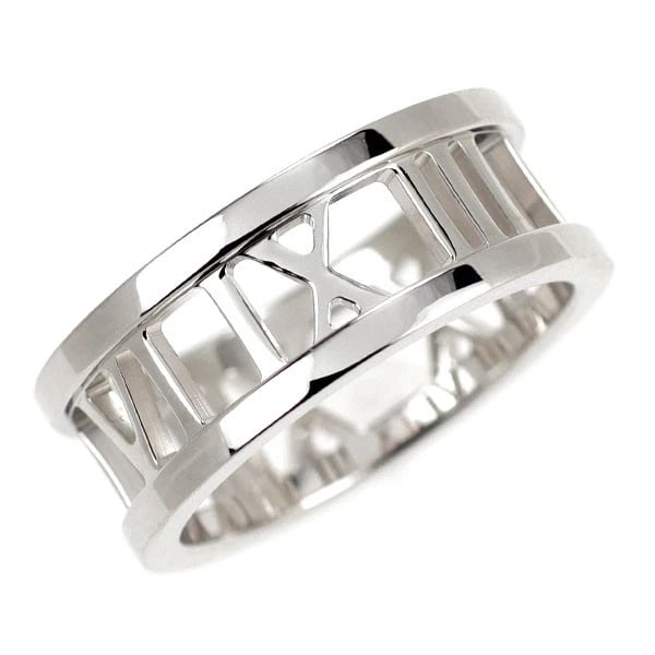 TIFFANY K18WG RING: Tiffany K18WG Ring Brand: Tiffany Type: rings Material: Gold Color: None Size: 4 US Accessories: None Accessories Notice: When purchasing pre-owned goods, please refer to the photos of the