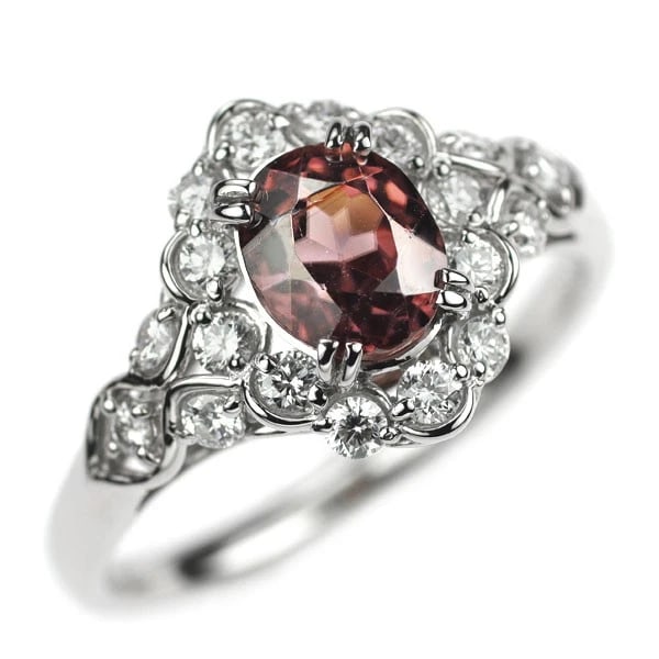 PT900 ZIRCON DIAMOND RING: Pt900 zircon diamond ring Brand: None Type: rings Material: Pt900 Color: None Size: 6.75 - 7 US Accessories: None Accessories Notice: When purchasing pre-owned goods, please refer to the p