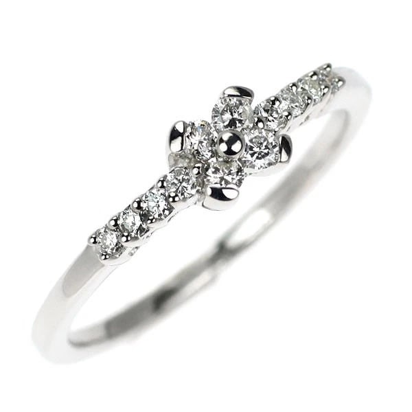 PT900 DIAMOND RING FLOWER: Pt900 diamond ring flower Brand: None Type: rings Material: Pt900 Main Stone Natural Color: None Size: 6 US Accessories: None Accessories Notice: When purchasing pre-owned goods, please re