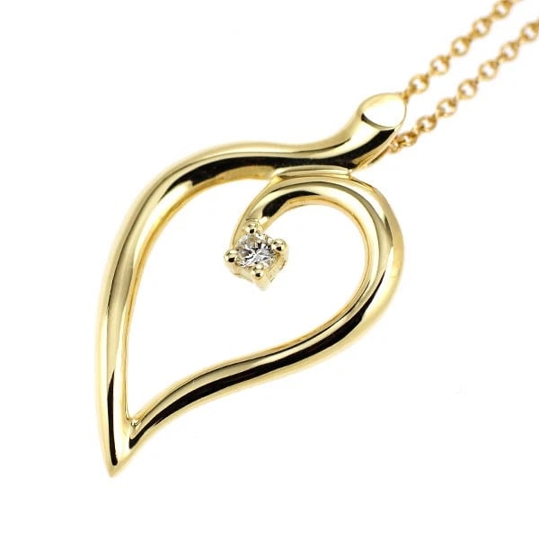 TIFFANY & CO K18YG DIAMOND PENDANT NECKLACE: Tiffany & Co K18YG diamond Pendant necklace Brand: Tiffany Type: pendant necklace Material: K18YG Main Stone Natural Color: yellow gold Size: Necklace: Chain Length 46.5Length/Width/Diameter