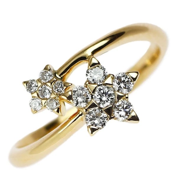 STAR JEWELRY K18YG DIAMOND RING: Star Jewelry K18YG Diamond Ring Brand: star jewelry Type: rings Material: K18YG Main Stone Natural Color: yellow gold Size: 4.75 - 5 US Accessories: None Accessories Notice: When purchasing