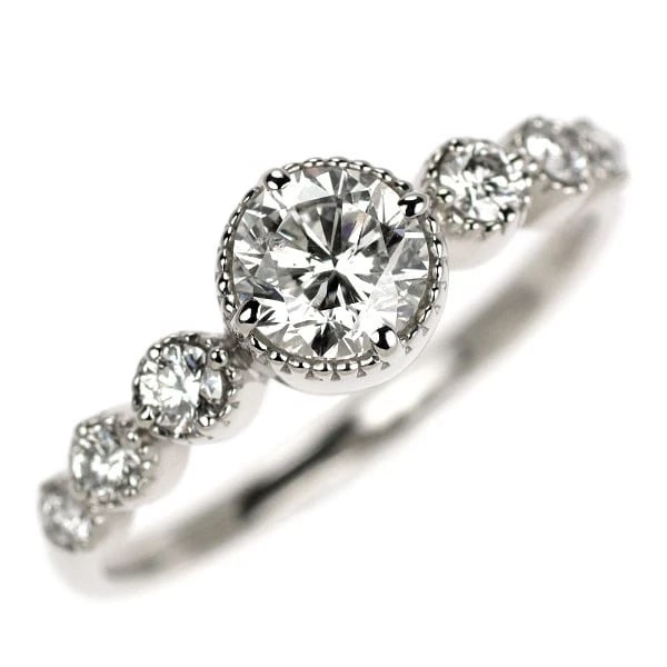 PT900 DIAMOND RING: Pt900 diamond ring Brand: None Type: rings Material: Platinum Main Stone Natural Color: Platinum Size: 5.5 - 5.75 US Accessories: None Accessories Notice: When purchasing pre-owned goods,