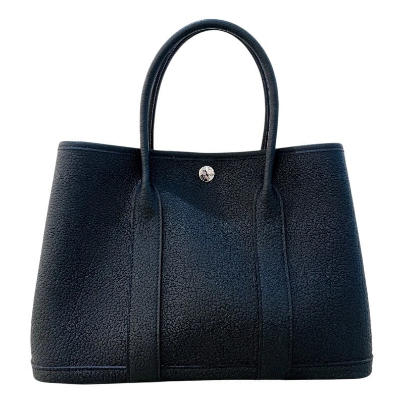 HERMES GARDEN PARTY TPM K STAMP BLACK NEGONDA LEATHER: HERMES Garden Party TPM K Stamp Black Negonda Leather Brand: HERMES Type: Handbag Material: Negonda Color: black Size: W: 30cm / H: 21cm / D: 14cm Accessories: None Accessories Notice: Whe