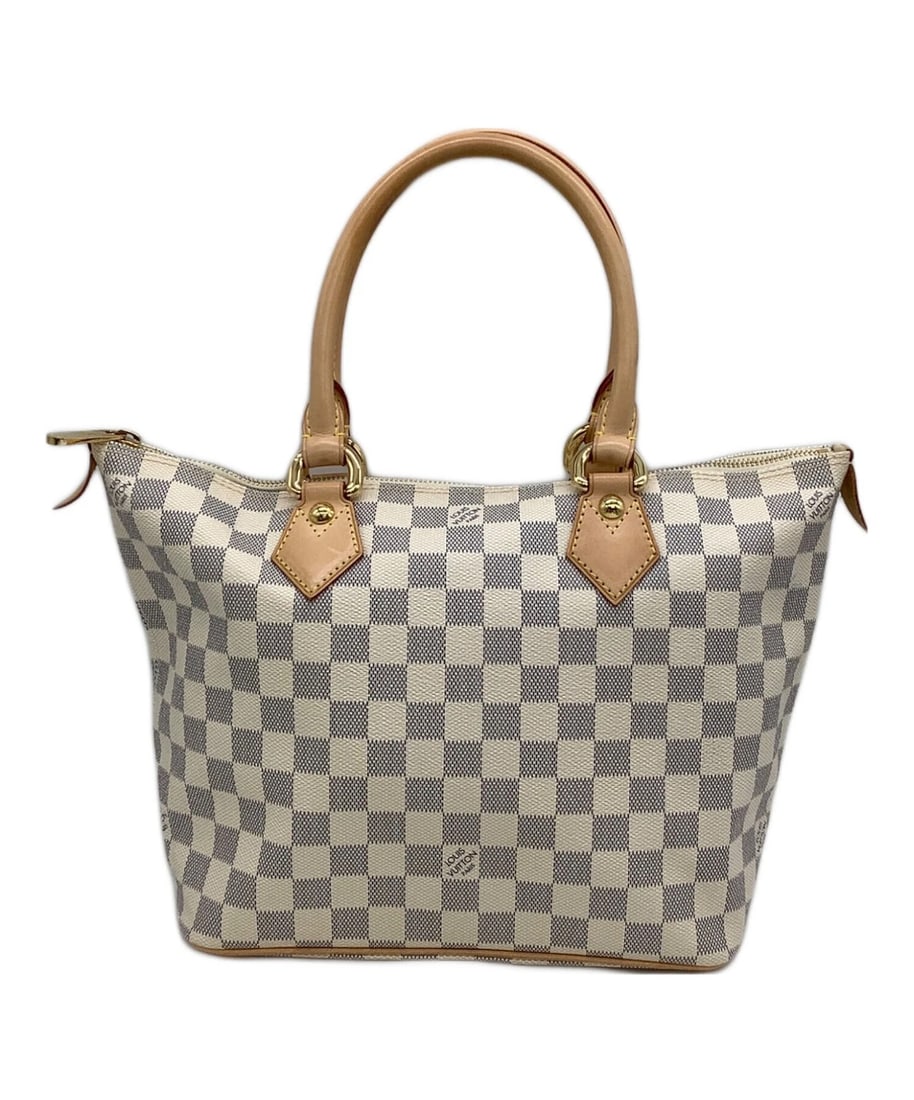 LOUIS VUITTON DAMIER AZUR SALEYA PM TOTE BAG: LOUIS VUITTON Damier Azur Saleya PM Tote Bag Brand: LOUIS VUITTON Type: Handbag Material: none Color: White X Gray Size: H:24.0cm / W:25.0cm / D:13.8cm [ Handle size ] 16.2cm Accessories: