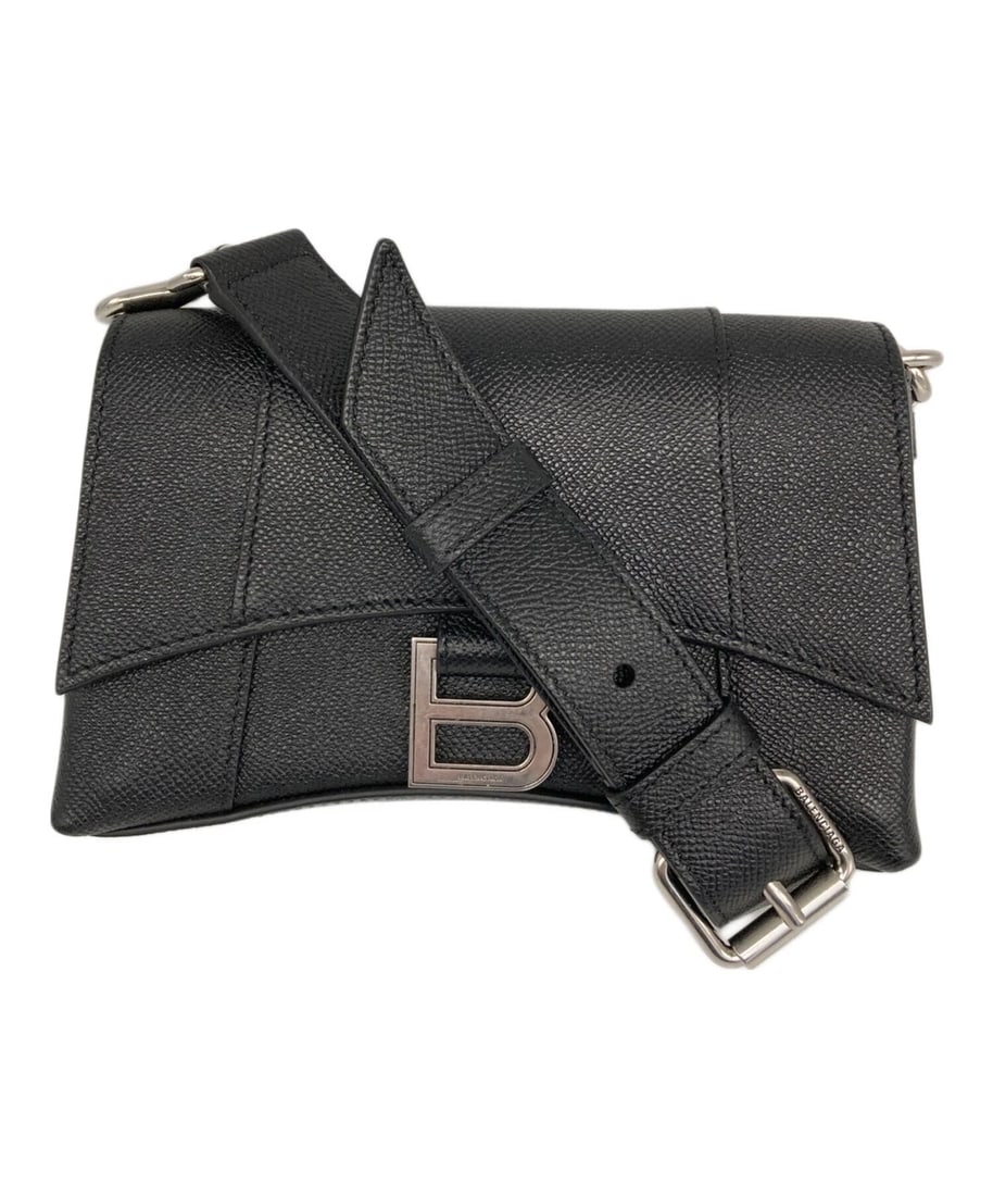 BALENCIAGA DOWNTOWN CROSSBODY: BALENCIAGA Downtown Crossbody Brand: BALENCIAGA Type: Handbag Material: none Color: Black Size: H:12.5cm / W:20.0cm / D:6.5cm Accessories: None Accessories Notice: When purchasing pre-owned