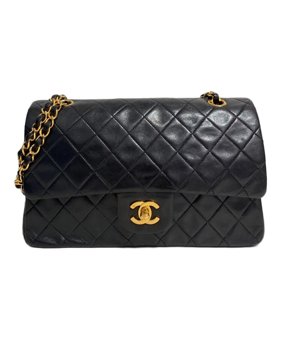 CHANEL MATELASSÉ 25 DOUBLE FLAP CHAIN SHOULDER BAG (1 of 9)