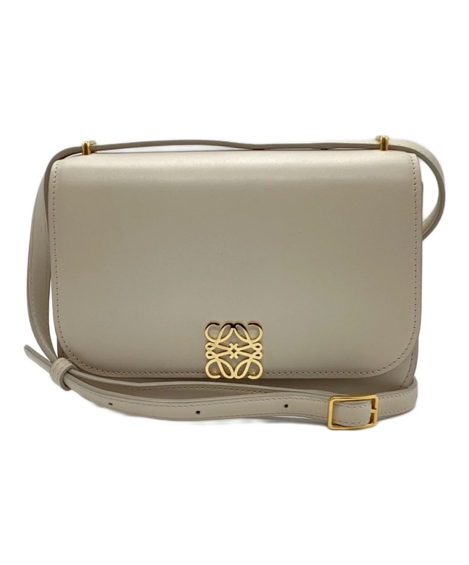 LOEWE SHOULDER BAG: LOEWE Shoulder Bag Brand: LOEWE Type: Handbag Material: none Color: Light Ghost Size: H:15cm / W:19cm / D:6cm Accessories: None Accessories Notice: When purchasing pre-owned goods, please