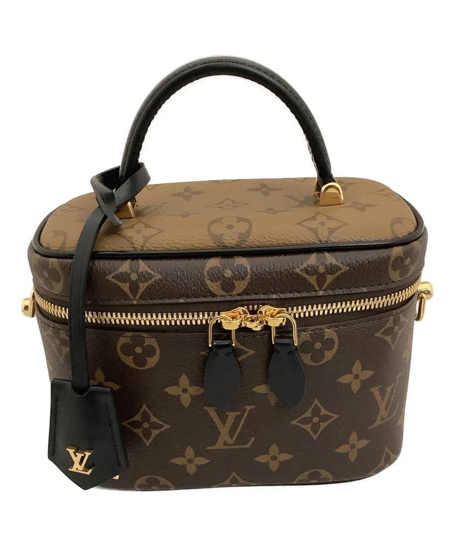 LOUIS VUITTON VANITY NV PM MONOGRAM: LOUIS VUITTON Vanity NV PM Monogram Brand: LOUIS VUITTON Type: Handbag Material: none Color: Brown Size: H:14cm / W:18cm / D:10cm [ Handle size ] 6.5cm Accessories: None Accessories Notice: