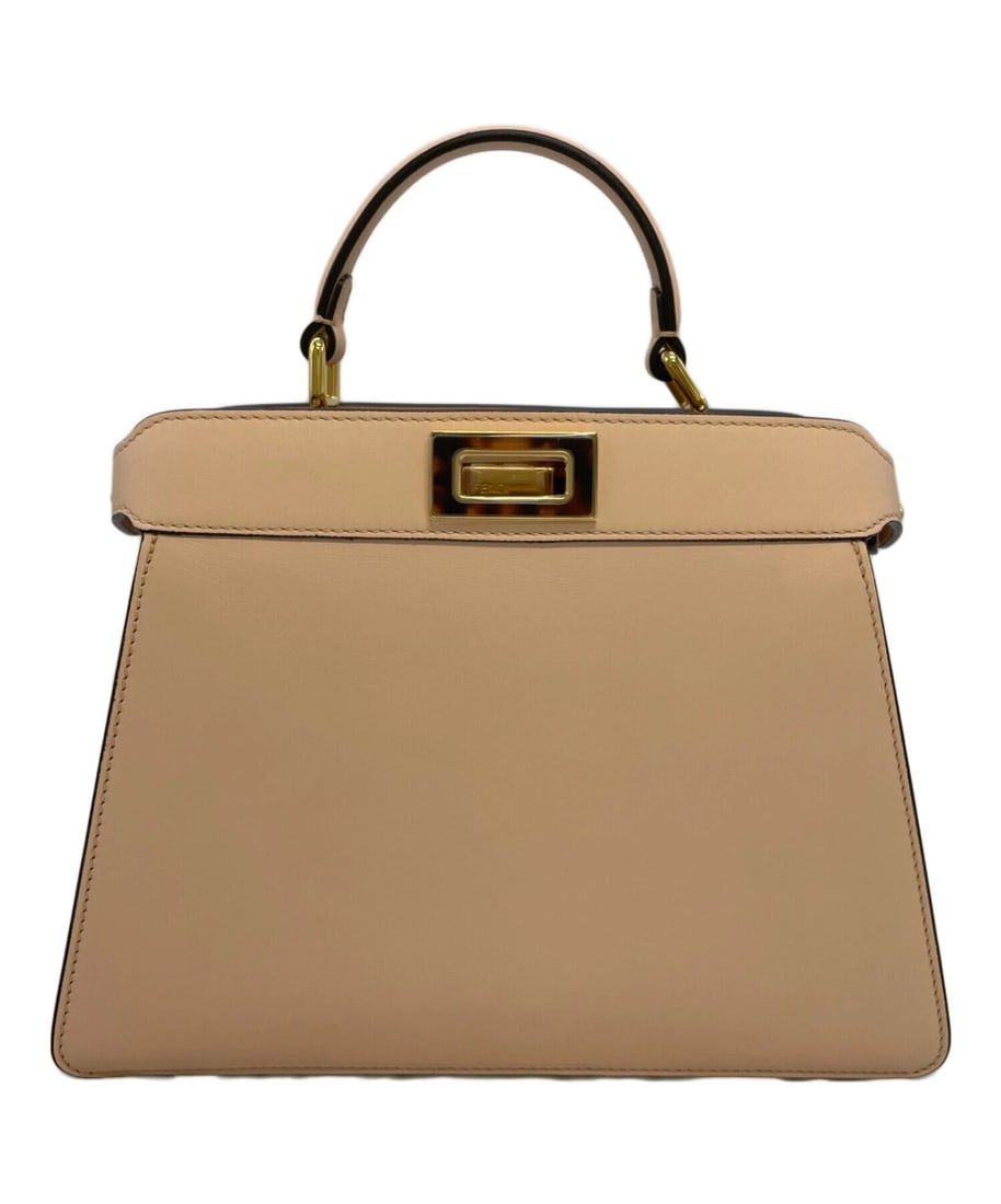 FENDI BAG: FENDI Bag Brand: FENDI Type: Handbag Material: none Color: Beige Size: H:20.5cm / W:25cm / D:10.5cm [ Handle size ] 9cm Accessories: None Accessories Notice: When purchasing pre-owned goods,
