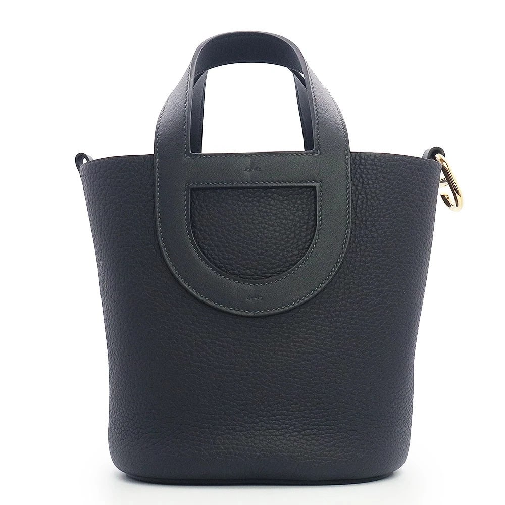 HERMES IN THE LOOP 18 HANDBAG VEAU SWIFT CABAN DARK: HERMES In the Loop 18 Handbag Veau Swift Caban Dark Brand: HERMES Type: Handbag Material: Taurillon Clemence / Vaux Swift Color: Caban Size: W:18cm x H:19.5cm x D:12cm Handle:24cm 