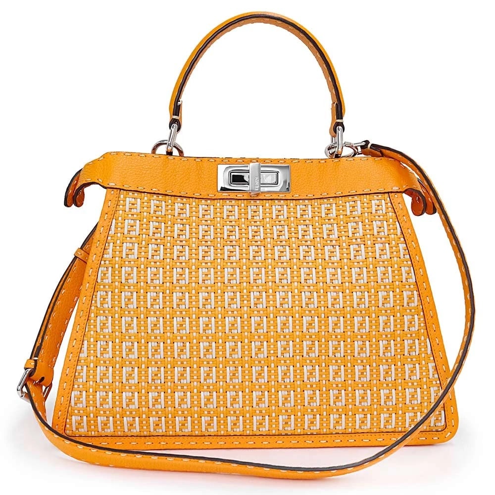 FENDI PEEKABOO ISEEU MEDIUM INTRECCIATO MICRO (1 of 7)
