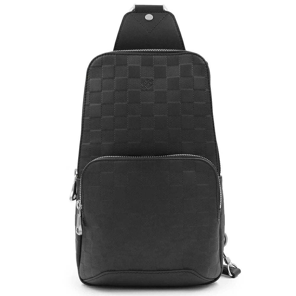LOUIS VUITTON AVENUE SLING BODY BAG ONE SHOULDER: LOUIS VUITTON Avenue Sling Body Bag One Shoulder Brand: LOUIS VUITTON Type: Handbag Material: Damier Infinie Color: Black Size: W:18cm x H:30cm x D:7cm Shoulder strap: 60-98cm Accessories: