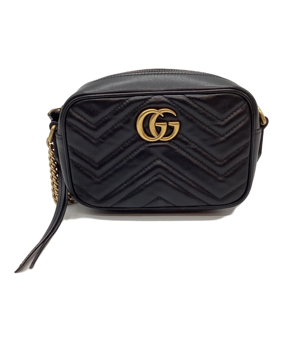 GUCCI MINI CAMERA BAG: GUCCI Mini Camera Bag Brand: GUCCI Type: Handbag Material: None Color: Black Size: H:12cm / W:18.5cm / D:6cm Accessories: None Accessories Notice: When purchasing pre-owned goods, please