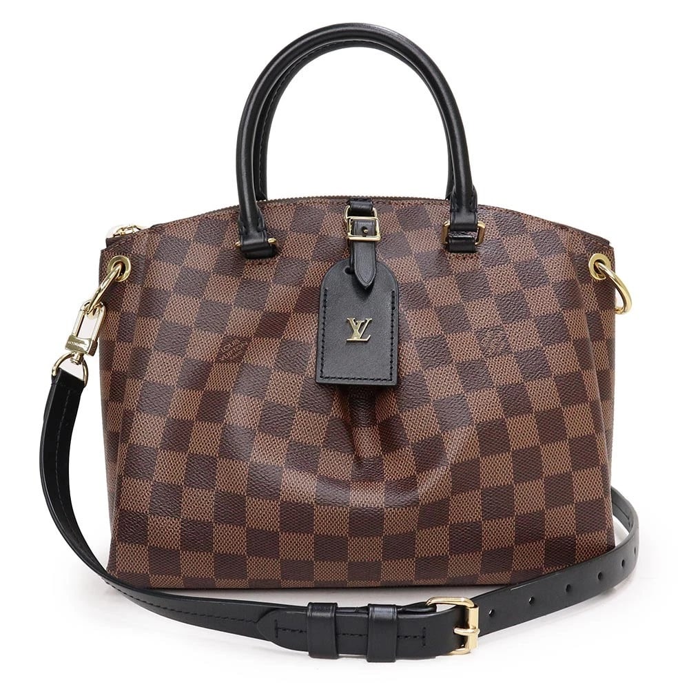 LOUIS VUITTON ODEON TOTE PM DAMIER BLACK: LOUIS VUITTON Odeon Tote PM Damier Black Brand: LOUIS VUITTON Type: Handbag Material: Damier / Leather Color: Brown X Black Size: W: 27cm x H: 22cm x D: 9cm Handle: 30cm Accessories: None