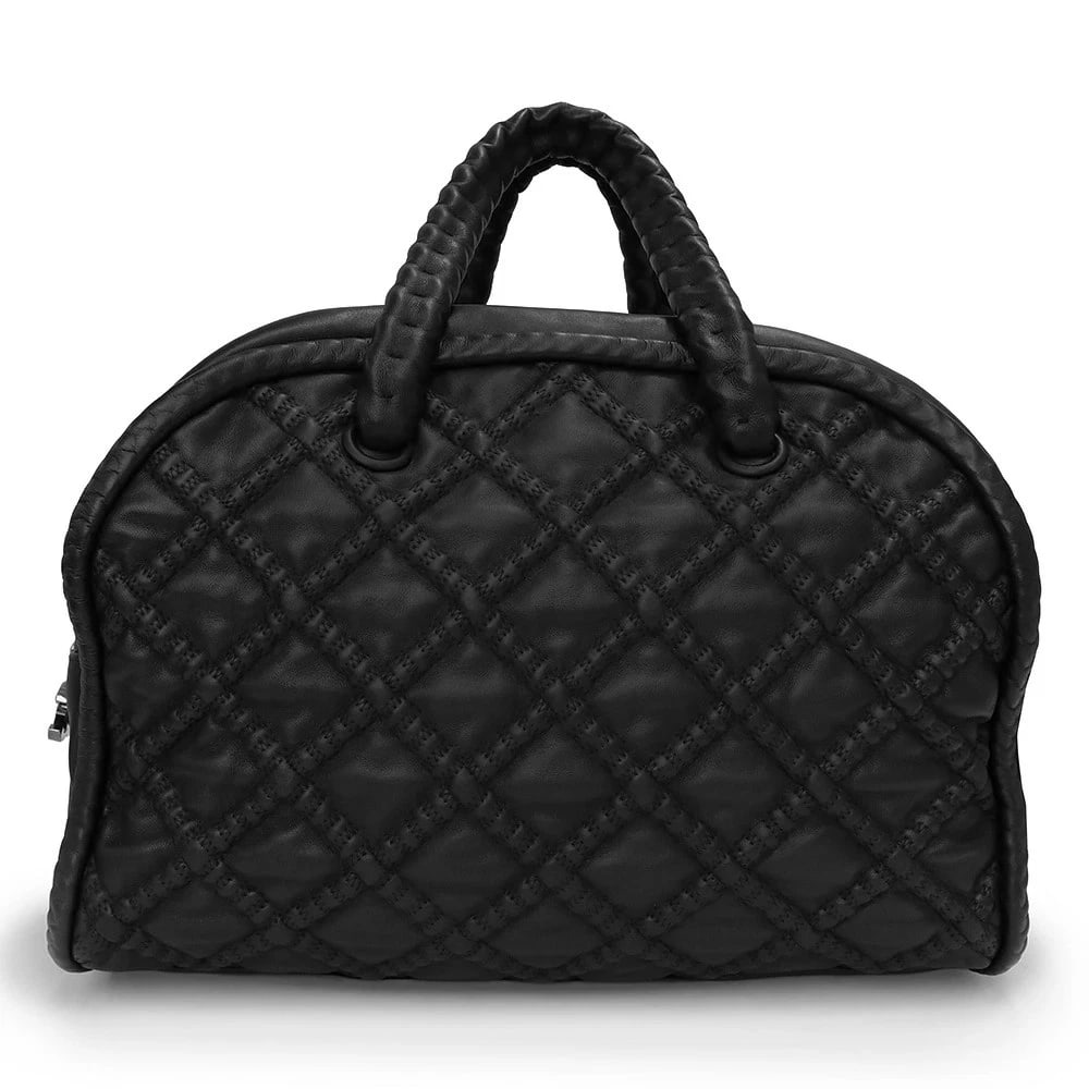 CHANEL COCO MARK MATELASSÉ STITCH TRAVEL MINI BOSTON HANDBAG (1 of 9)