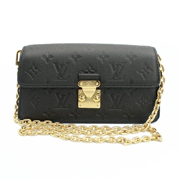 LOUIS VUITTON WALLET ON CHAIN METIS MONOGRAM EMPREINTE: Louis Vuitton Wallet on Chain Metis Monogram Empreinte Brand: Louis Vuitton Type: Handbag Material: Monogram Empreinte Color: Black Size: W:21cm × H:11cm × D:4cm / Shoulder length: 96cm 