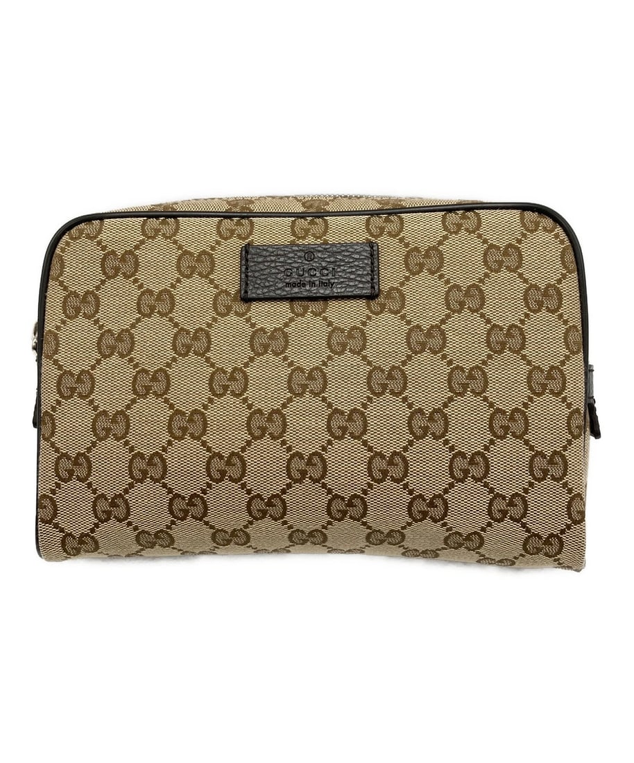 GUCCI GG CANVAS WAIST BAG: GUCCI GG Canvas Waist Bag Brand: GUCCI Type: Handbag Material: none Color: Beige Size: / W:21cm / D:4.5cm Accessories: None Accessories Notice: When purchasing pre-owned goods, please refer