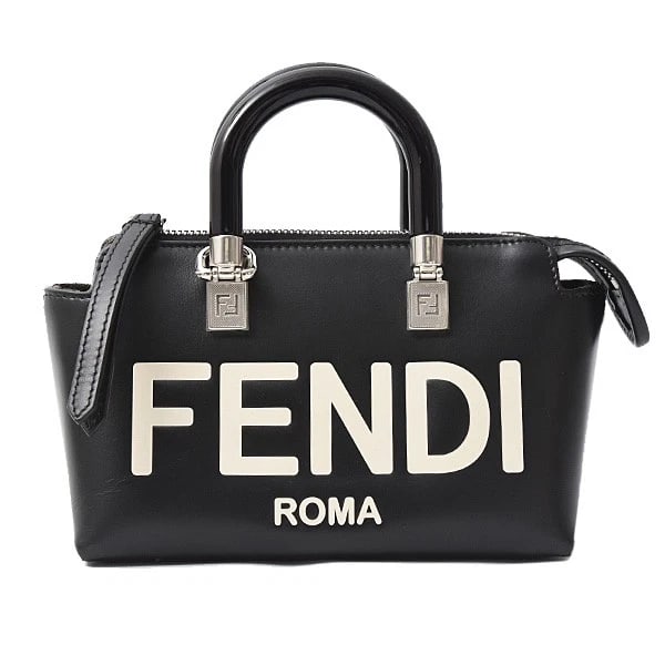 FENDI BY THE WAY MINI SMALL SHOULDER BAG: Fendi By The Way Mini Small Shoulder Bag Brand: FENDI Type: Handbag Material: Exterior Material Leather Color: Exterior Color Black Size: W:17cm x H:11.5cm x D:8.5cm Shoulder strap:
