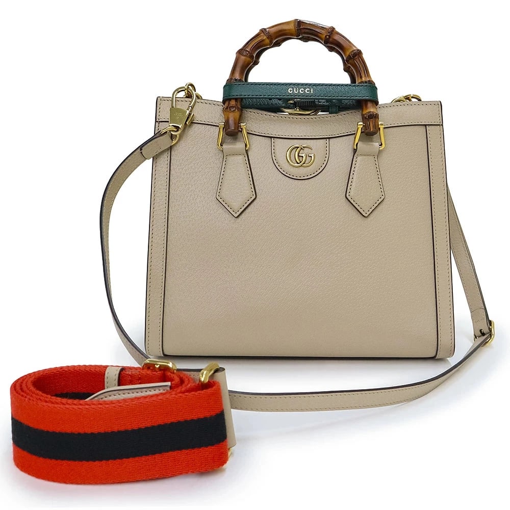GUCCI DIANA MEDIUM TOTE BAMBOO BEIGE (1 of 10)