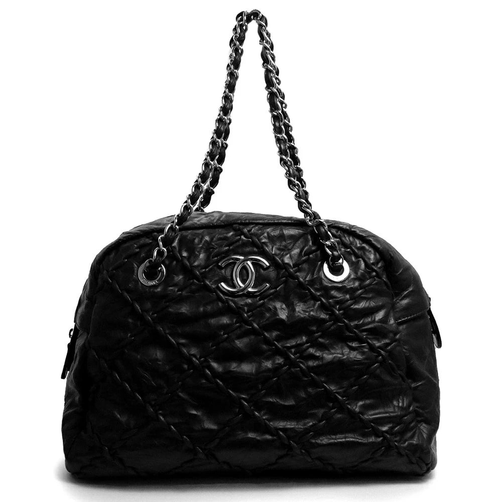 CHANEL ULTRA STITCH SHOULDER TOTE BAG BLACK (1 of 7)