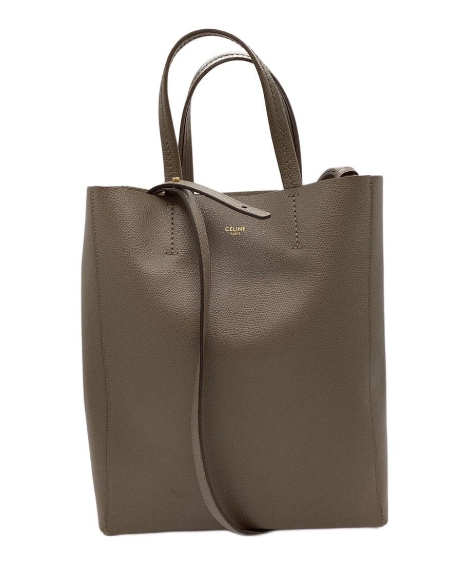 CELINE TOTE BAG: CELINE Tote Bag Brand: CELINE Type: Handbag Material: none Color: Gray Size: H:29cm / W:22cm / D:9.5cm [ Handle size ] 11cm Accessories: None Accessories Notice: When purchasing pre-owned