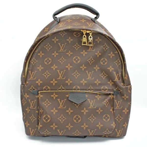 LOUIS VUITTON PALM SPRINGS MM MONOGRAM CANVAS BACKPACK: Louis Vuitton Palm Springs MM Monogram Canvas Backpack Brand: Louis Vuitton Type: Handbag Material: Monogram Canvas Color: Brown Size: W:29cm × H:36cm × D:10cm / Shoulder length: 52-78cm Access
