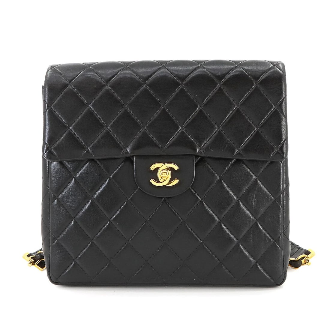 CHANEL MATELASSE CHAIN BACKPACK LEATHER BLACK (1 of 5)