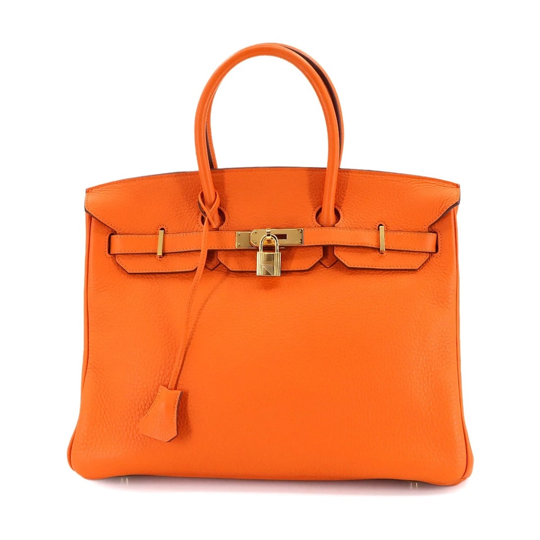 HERMES BIRKIN 35 HAND BAG TOGO ORANGE PURSE (1 of 8)