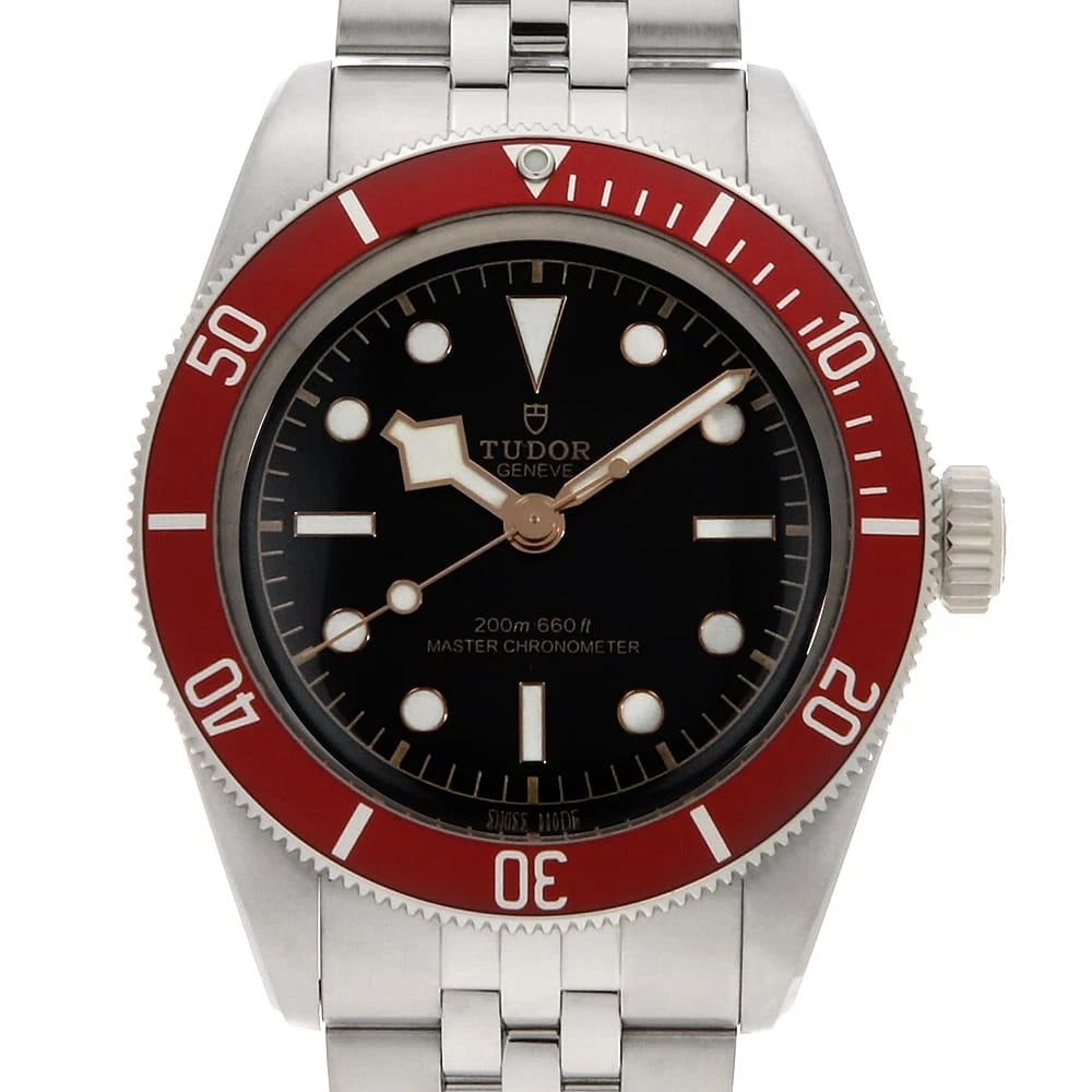 TUDOR BLACK BAY WATCH: TUDOR Black bay Watch Brand: TUDOR Type: Wrist watch Material: Band Material Stainless Steel, Case Material Stainless Steel Color: Dial Color Black Size: Band Size 20.5cm (8.1inch), Case Size Case
