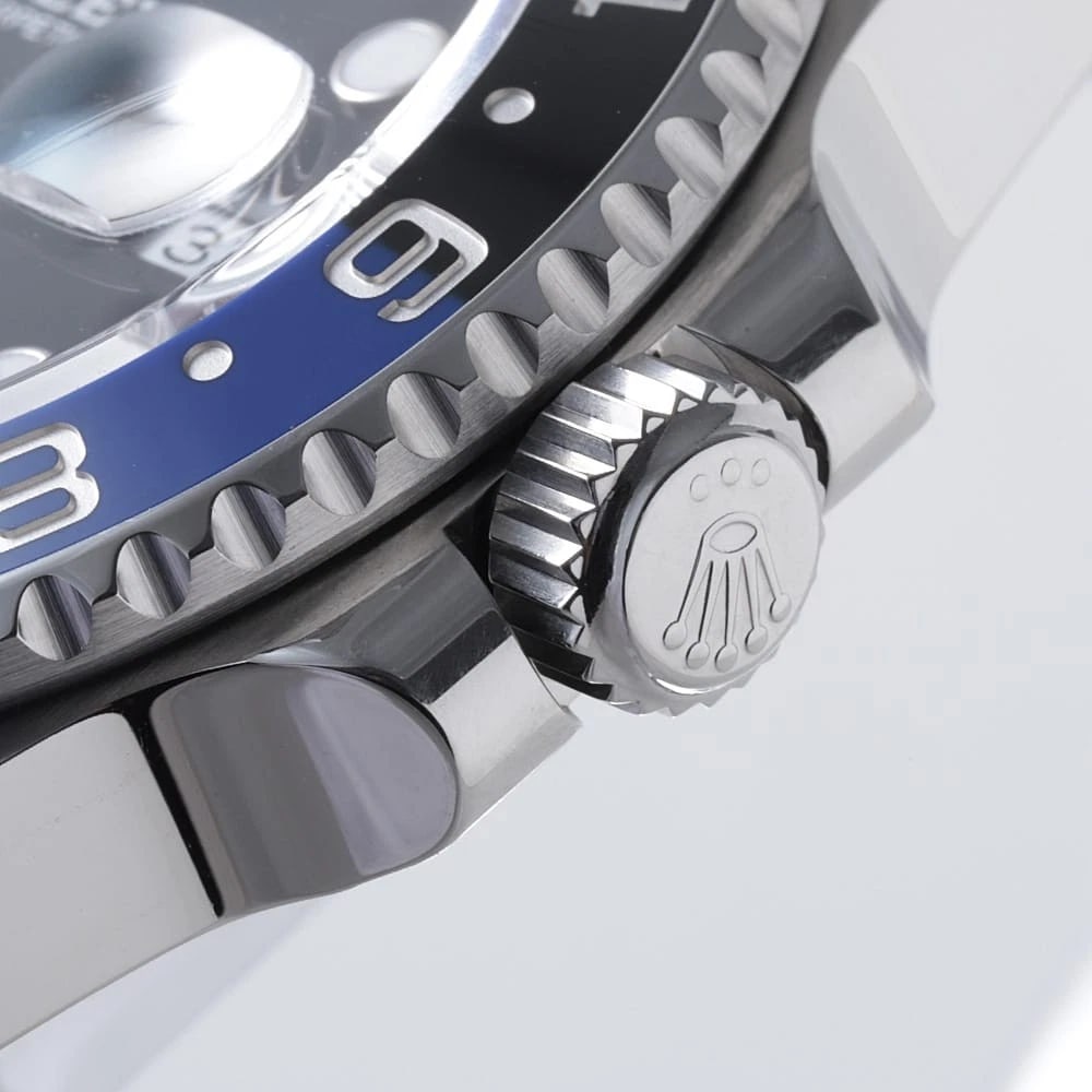 ROLEX GMT MASTER II BLACK OYSTER BRACELET WATCH - 7