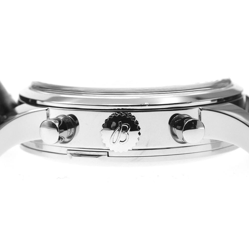 BREITLING TRANSOCEAN CHRONOGRAPH BEIGE DIAL AUTOMATIC WATCH - 4