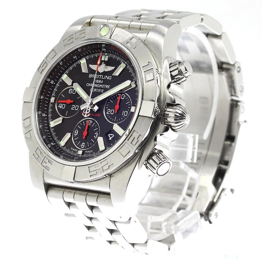 BREITLING BLACK DIAL AUTOMATIC WATCH - 2