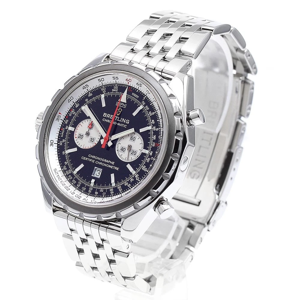 BREITLING CHRONOMATIC BLACK DIAL AUTOMATIC WATCH - 2