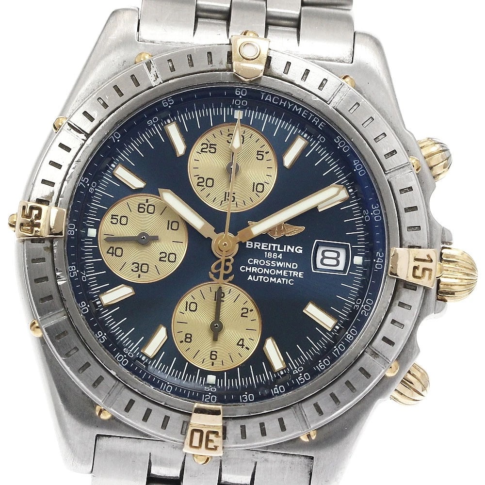 BREITLING CHRONOGRAPH AUTOMATIC WATCH: BREITLING Chronograph Automatic Watch Brand: BREITLING Type: Wristwatch Material: Band Material Stainless Steel, Case Material Stainless Steel/YG Color: Band Color Silver, Case Color Silver /