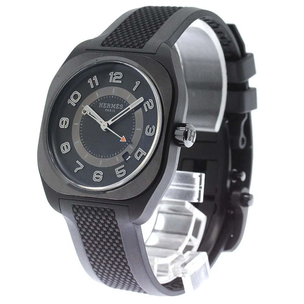 HERMES BLACK DIAL AUTOMATIC WATCH - 2