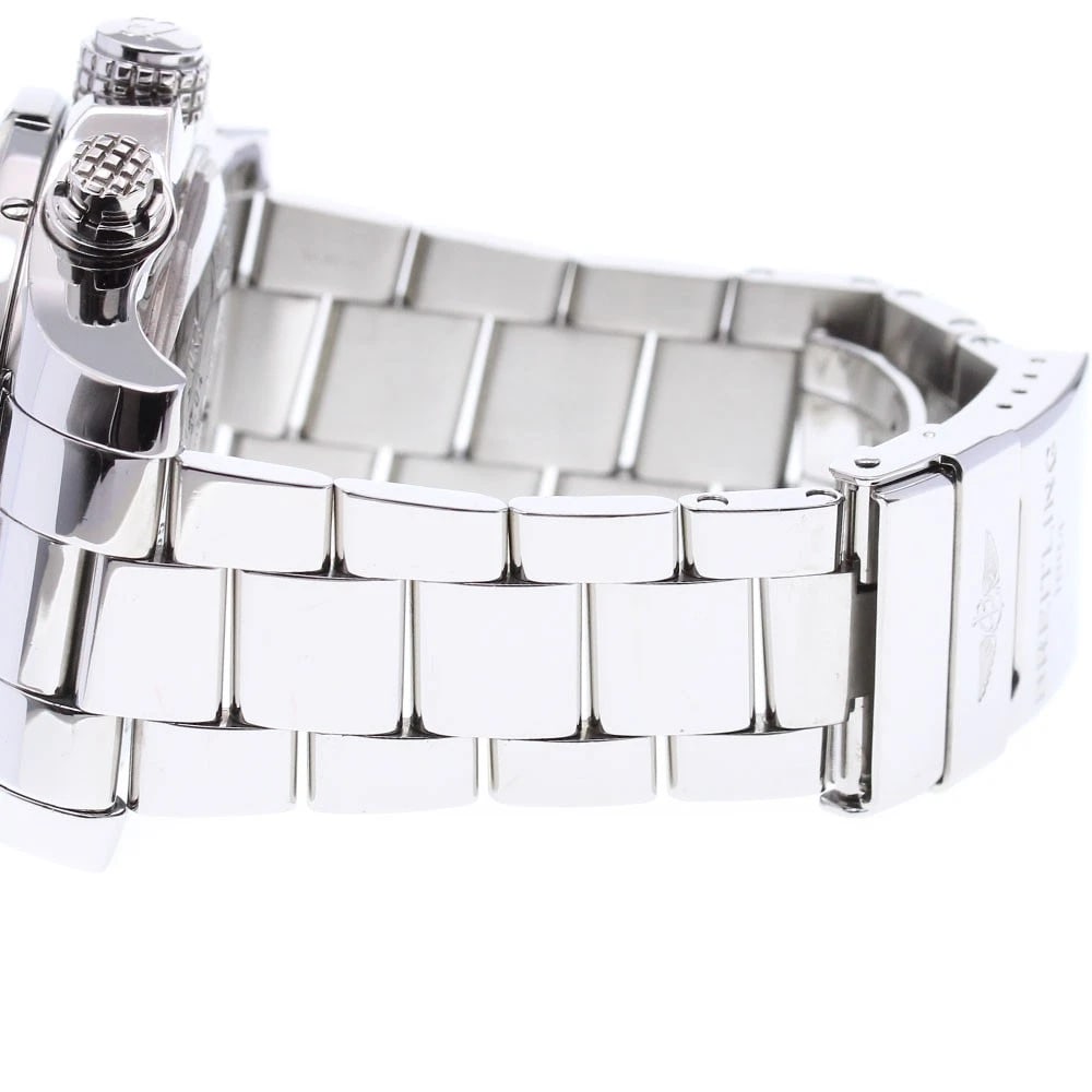 BREITLING SUPER CHRONOGRAPH BLACK DIAL WATCH - 3