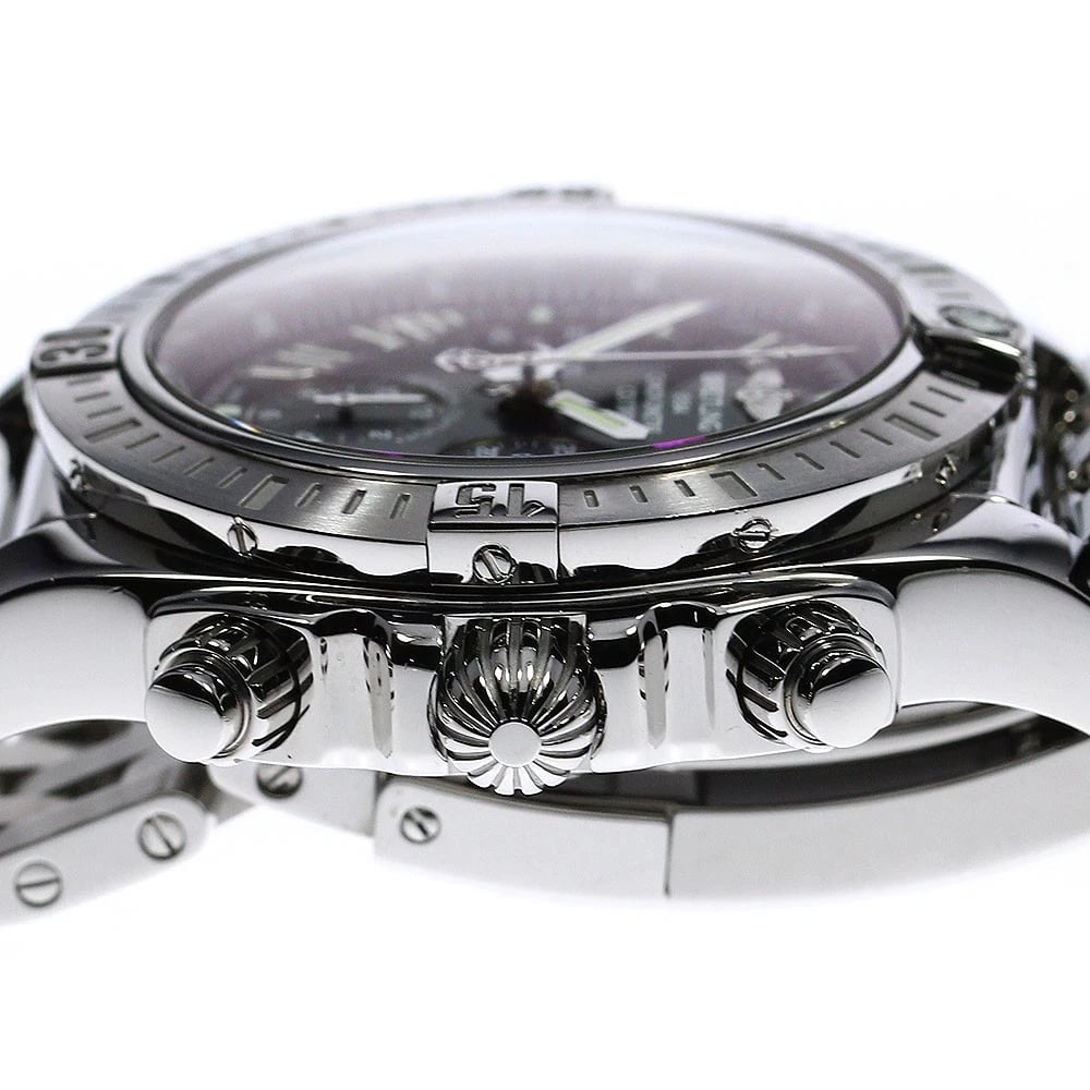 BREITLING CHRONOMAT BLACK DIAL AUTOMATIC WATCH - 3