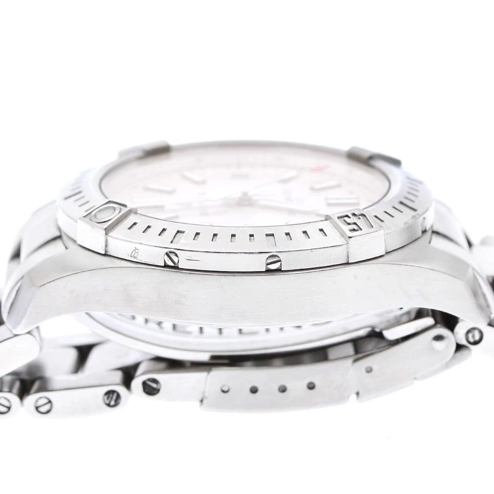 BREITLING COLT DATE CHRONOMETER WHITE DIAL AUTOMATIC - 4