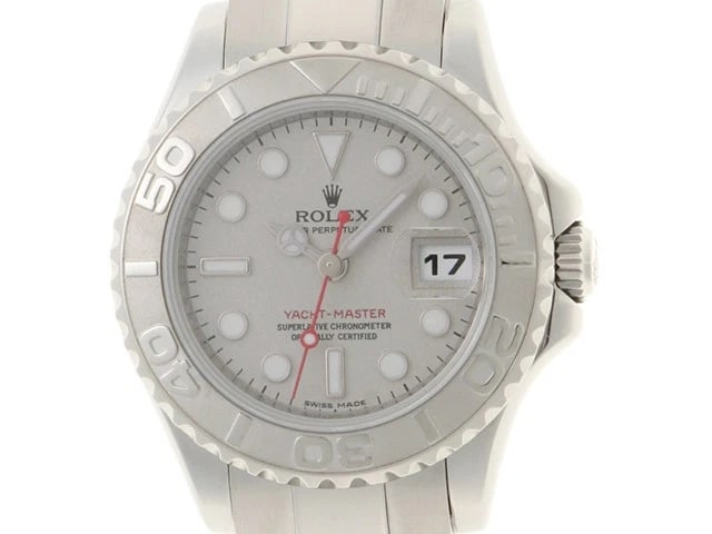 ROLEX YACHT-MASTER ROLESIUM PT/SILVER WATCH: ROLEX Yacht-Master Rolesium PT/Silver Watch Brand: ROLEX Type: Wrist watch Material: Band Material None, Case Material [ Material ] PT/SS Color: Dial Color None Size: Case size Size29mm