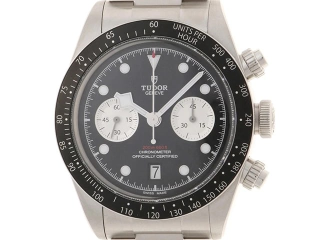 TUDOR BLACK BAY CHRONO WATCH: TUDOR Black Bay Chrono Watch Brand: TUDOR Type: Wrist watch Material: Band Material None, Case Material [ Material ] SS Color: Dial Color None Size: Case size Size41mm Bracelet20cm 