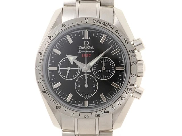 OMEGA SPEEDMASTER BROAD ARROW CO-AXIAL WATCH: OMEGA Speedmaster Broad Arrow Co-Axial Watch Brand: OMEGA Type: Wrist watch Material: Band Material None, Case Material [ Material ] SS/SS Color: Dial Color None Size: Case size Size42mm [ Arm cir