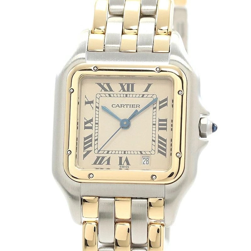 CARTIER PANTHÈRE WATCH: Cartier Panthère Watch Brand: CARTIER Type: Wrist watch Material: Band Material Stainless steel/yellow gold, Case Material Stainless Steel/Yellow Gold Color: Dial Color Silver Size: Case size
